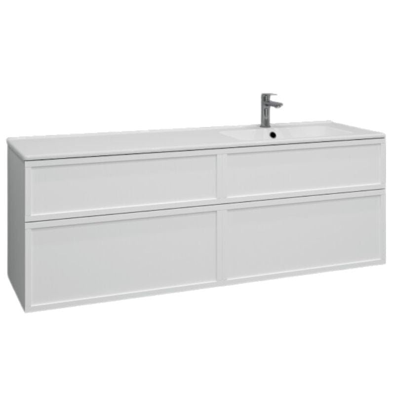 Svedbergs Poem Ramme Servantskap D45 med 4 Skuffer Hvit / 160cm Svedbergs Poem Ramme Servantskap D45 med 4 Skuffer Hvit / 160cm