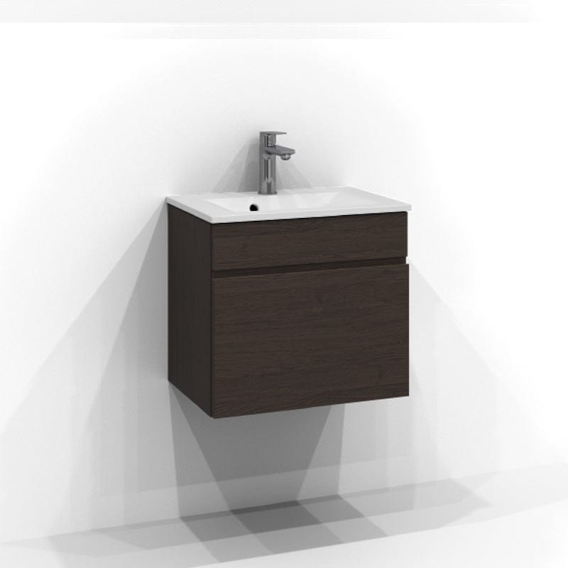 Svedbergs Poem Servantskap 1sk B50-80xH45xD35cm, Slim - Profil Brun ask / 50cm Svedbergs Servantskap SV-3355651