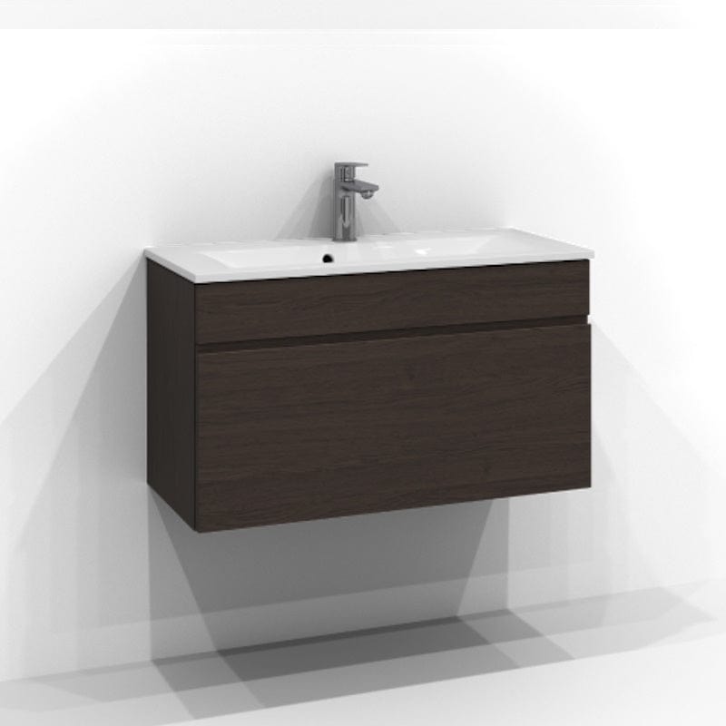 Svedbergs Poem Servantskap 1sk B50-80xH45xD35cm, Slim - Profil Brun ask / 80cm Svedbergs Servantskap SV-3358651