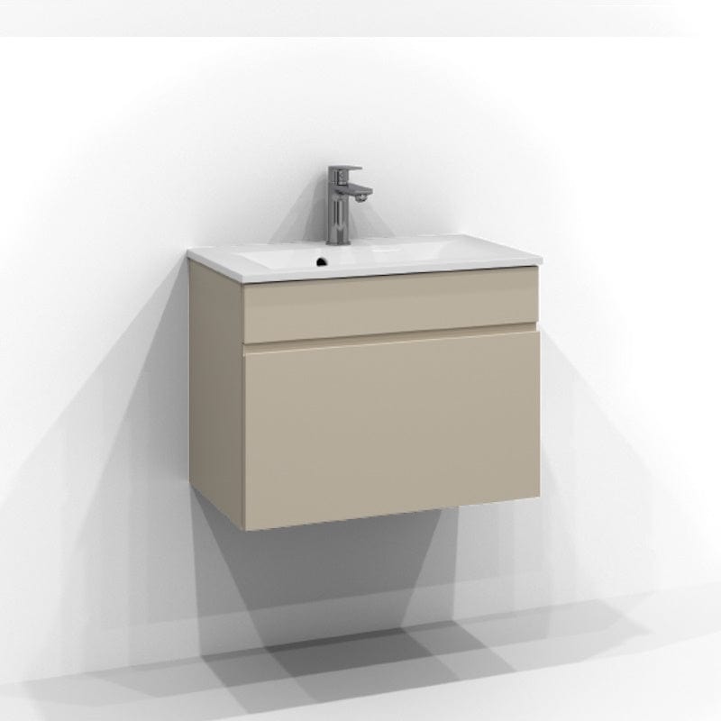 Svedbergs Poem Servantskap 1sk B50-80xH45xD35cm, Slim - Profil Sand / 60cm Svedbergs Servantskap SV-3356621