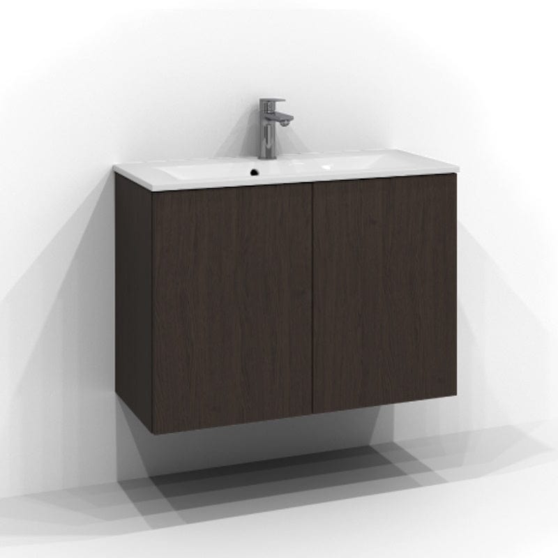 Svedbergs Poem Servantskap 2 dører B50-80xH57xD35, Slim - Plan Brun ask / 80cm Svedbergs Servantskap SV-3358153