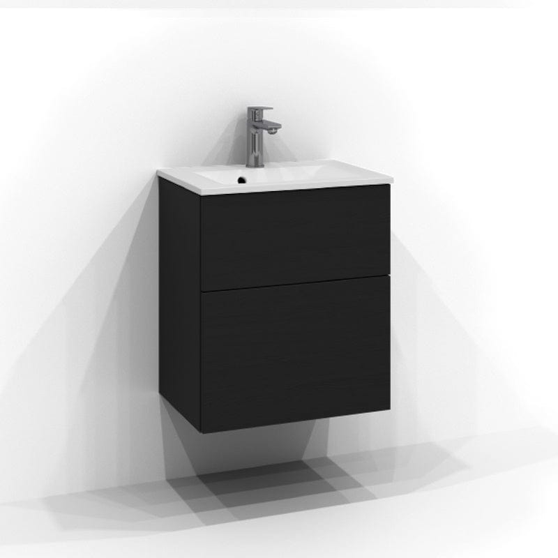 Svedbergs Poem Servantskap 2sk B50-80xH45xD35cm, Slim- Plan/Plan Push open Svart ask / 50cm / Plan Svedbergs Servantskap SV-3355142