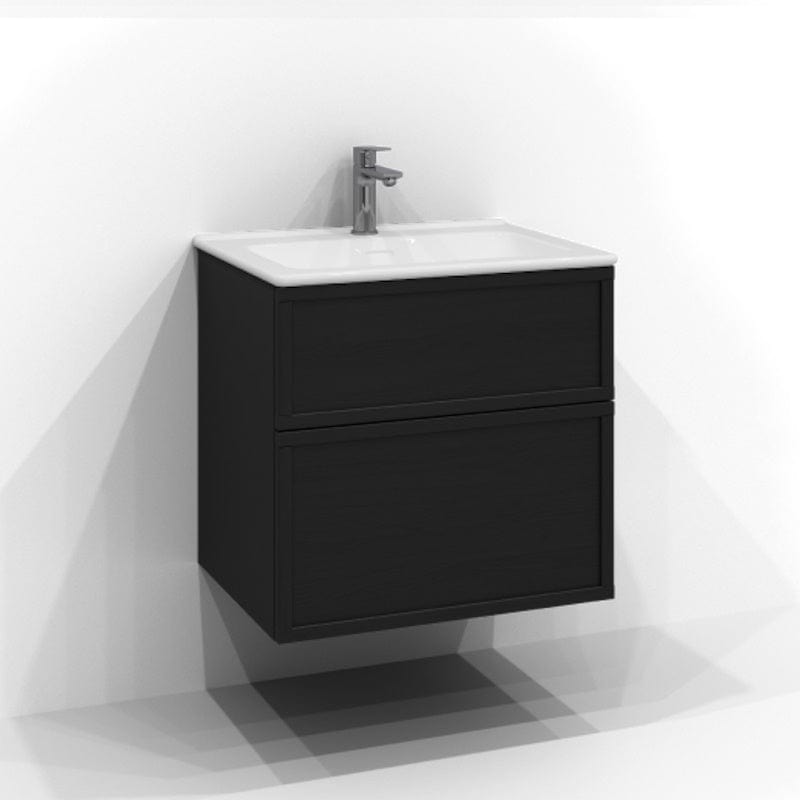 Svedbergs Poem Servantskap 2sk B60-100xD45cm - Ramme/Ramme Push open Svart ask / 60cm / Ramme Push open Svedbergs Servantskap SV-3456442-P