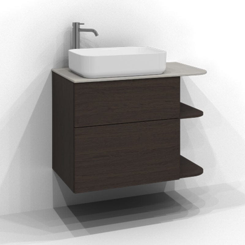 Svedbergs Poem Soft Servantskap Brun ask / 80cm venstre / Plan push-open Svedbergs Servantskap SV-3458152-P-SV