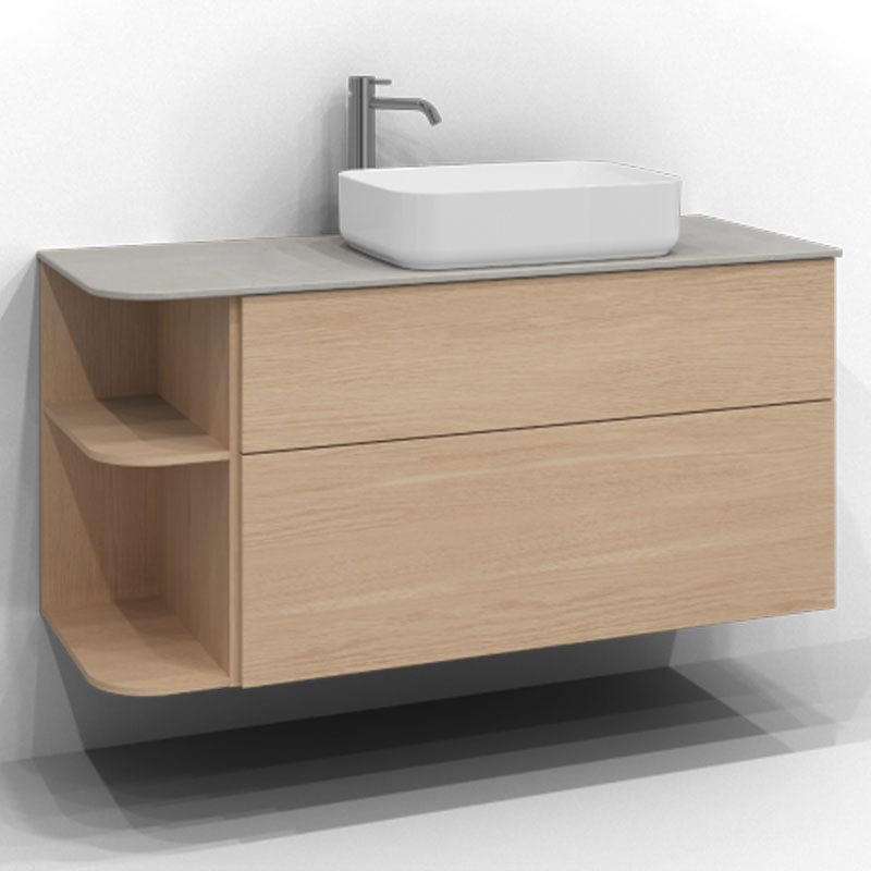 Svedbergs Poem Soft Servantskap Ren eik / 120cm høyre / Plan push-open Svedbergs Servantskap SV-34512132-P-SH