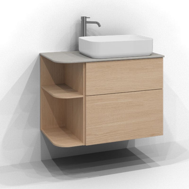 Svedbergs Poem Soft Servantskap Ren eik / 80cm Høyre Plan Push-open