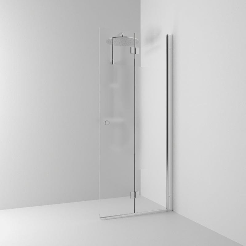 Svedbergs Skoga Dusjdør Leddet Krom / 67cm / Halvfrostet glass Svedbergs Dusjdør SV-61409470