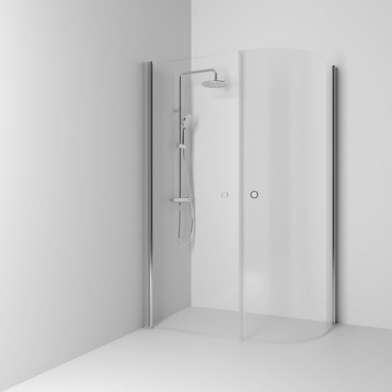 Svedbergs Skoga Dusjhjørne Asymmetrisk Krom / 117x80cm / Klart glass Svedbergs Dusjhjørne SV-60807487