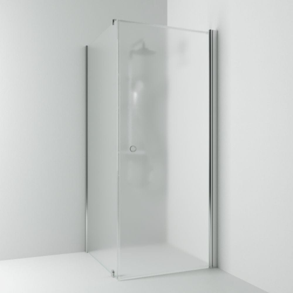 Svedbergs Skoga Dusjhjørne Kombi (vegg+dør) Krom / 73x70cm / Frostet glass Svedbergs Dusjhjørne SV-62008477