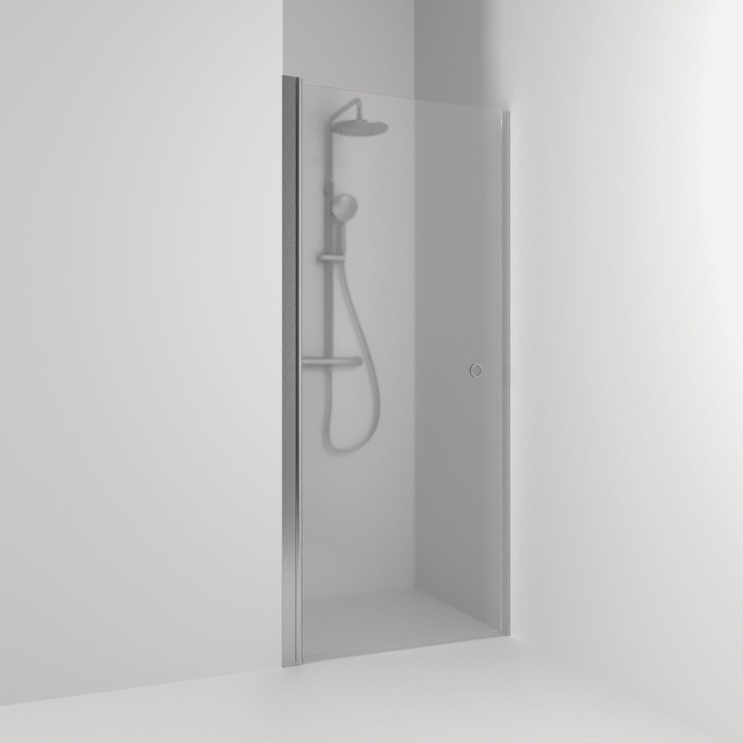 Svedbergs Skoga Dusjnisje Rett Enkel Matt aluminium / 70cm / Frostet glass Svedbergs Dusjnisje SV-60108370