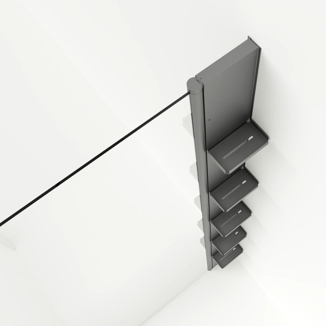 Svedbergs Skoga Dusjoppbevaring Matt aluminium Svedbergs Dusjtilbehør SV-6601