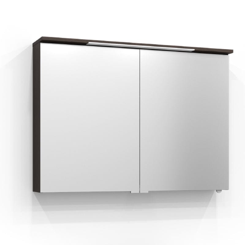 Svedbergs SKURU Speilskap med servantlys 100cm / Brun ask / Nei Svedbergs Speilskap SV-426100