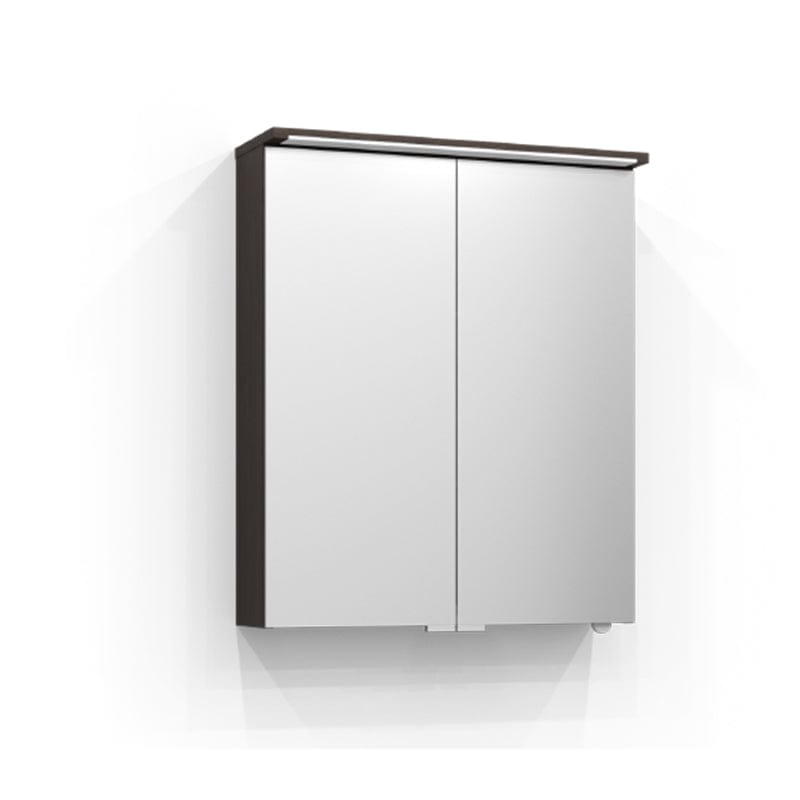 Svedbergs SKURU Speilskap med servantlys 60cm / Brun ask / Nei Svedbergs Speilskap SV-426060