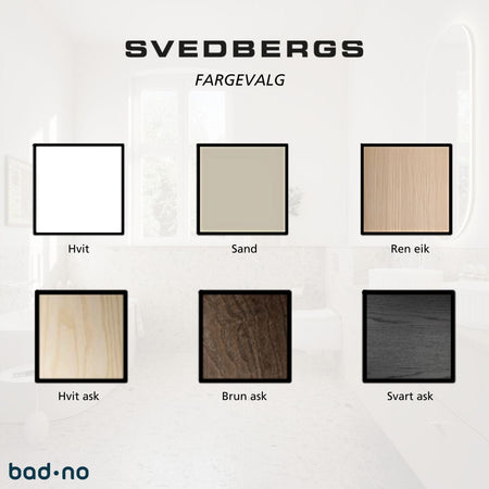 Svedbergs List Dør til Veggskap for bad