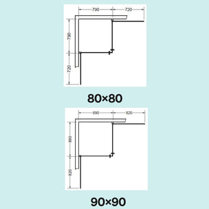 Svedbergs Verla Rett Dusjhjørne