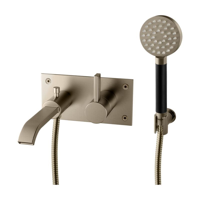 Tapwell ARM036 Badekarbatteri Brushed nickel Tapwell Badekararmatur TA-9426772