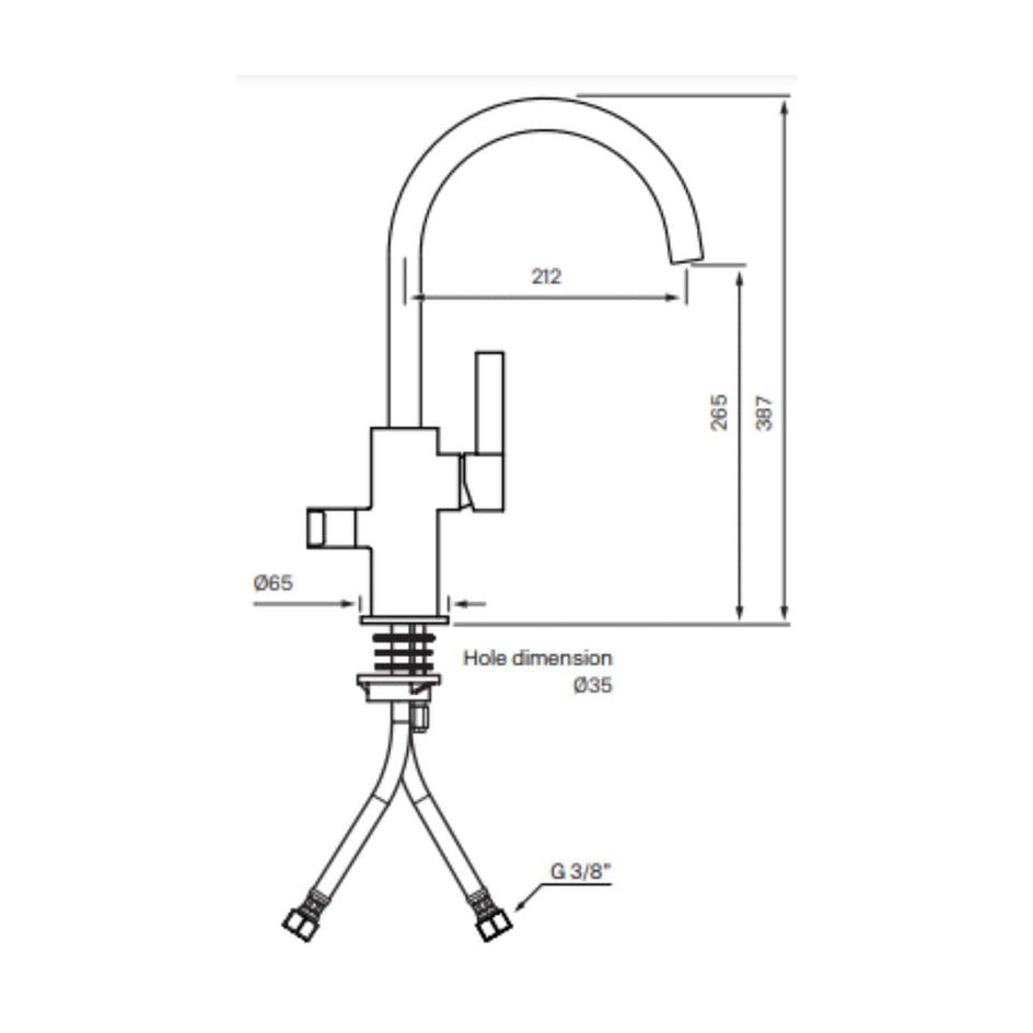 Tapwell ARM577 Kjøkkenbatteri Tapwell Kjøkkenarmatur