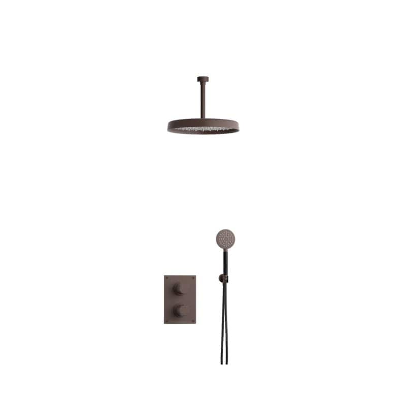 Tapwell ARM7268 Takdusj Innbygging - Takmontert Bronze / 200mm / Ø300mm Tapwell Dusjsett TA-9428073