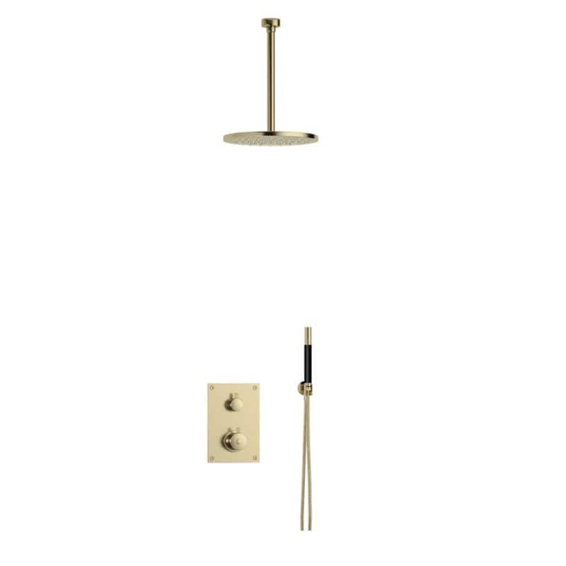 Tapwell BOX7268 Takdusj Innbygging - Takmontert Honey gold / 300mm / Ø250mm Tapwell Blandebatteri innbygging TA-9425004