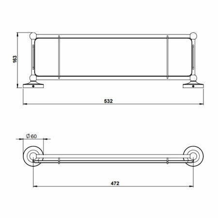Tapwell Classic TA136 Glasshylle