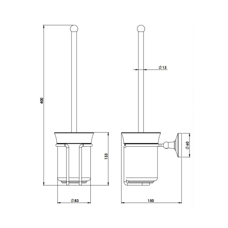 Tapwell Classic TA220 Toalettbørste