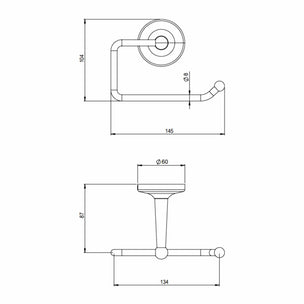 Tapwell Classic TA235 ED2 Toalettrullholder