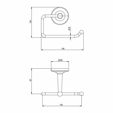 Tapwell Classic TA235 ED2 Toalettrullholder