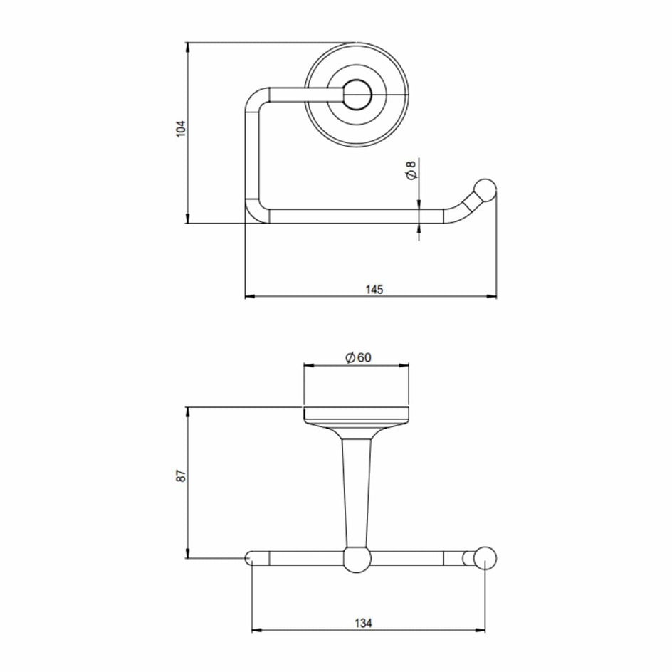 Tapwell TA235 Classic ED2 Toalettpapirholder Tapwell Toalettrullholder