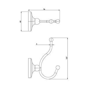 Tapwell Classic TA243S Håndklekrok