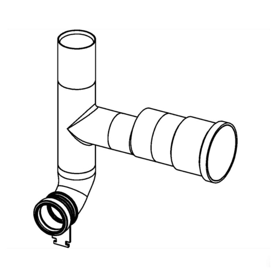 TECE Avtrekksrør f/sisterne DN 70 Tece Innbyggingssisterne