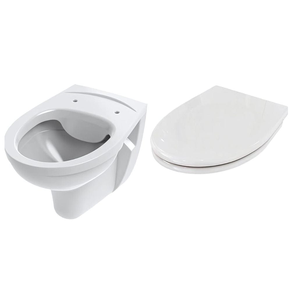 TECE Klosettskål med soft close sete Hvit Tece Vegghengt toalett TE-6123151