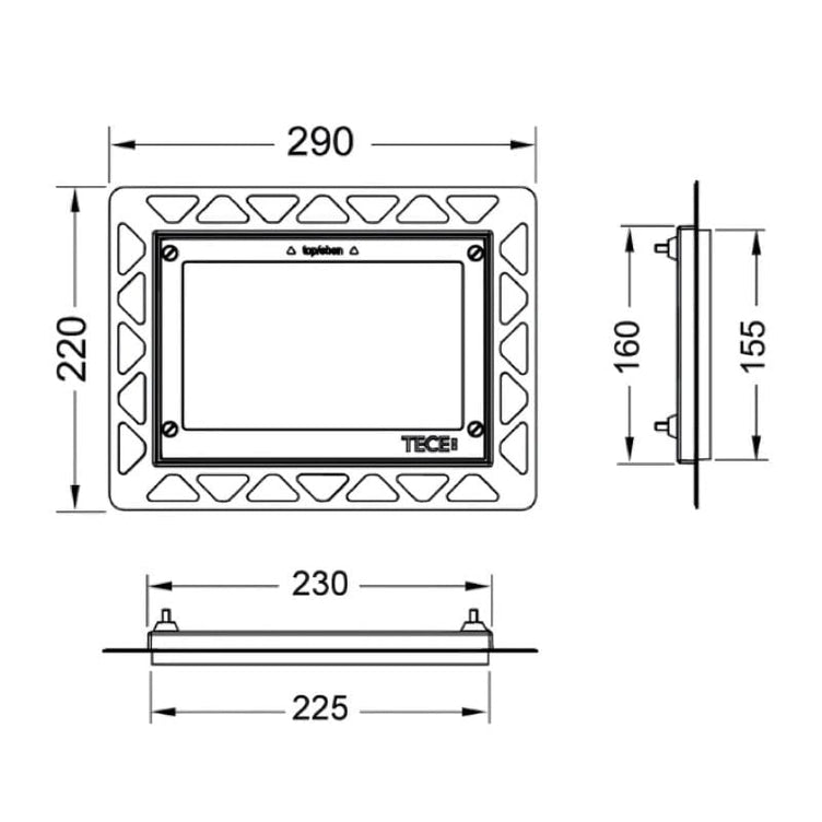 TECE Ramme for Plan Montering