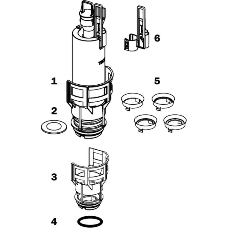 TECE Ventilsete for utløpsventil A2 Tece Reservedel toalett TE-6123084