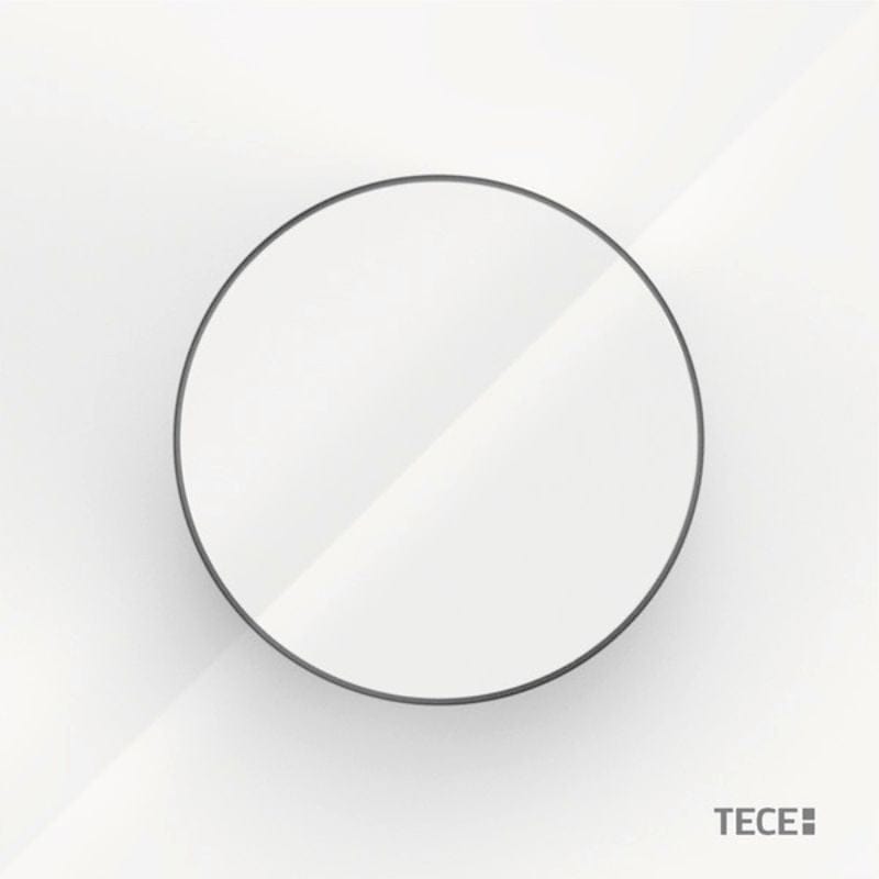 TECEflushpoint pneumatisk betjeningsplate rund enkel spyling Hvit Tece Betjeningsplate og trykknapper TE-6123063