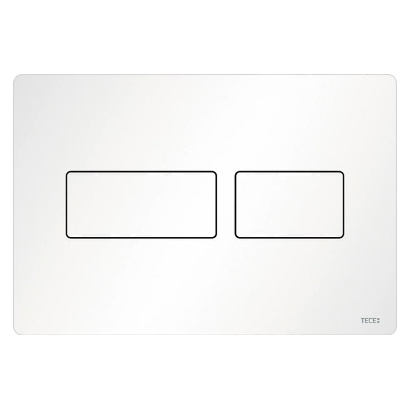 TECEsolid Betjeningsplate Børstet rustfri Hvit matt Tece Betjeningsplate og trykknapper TE-6122648