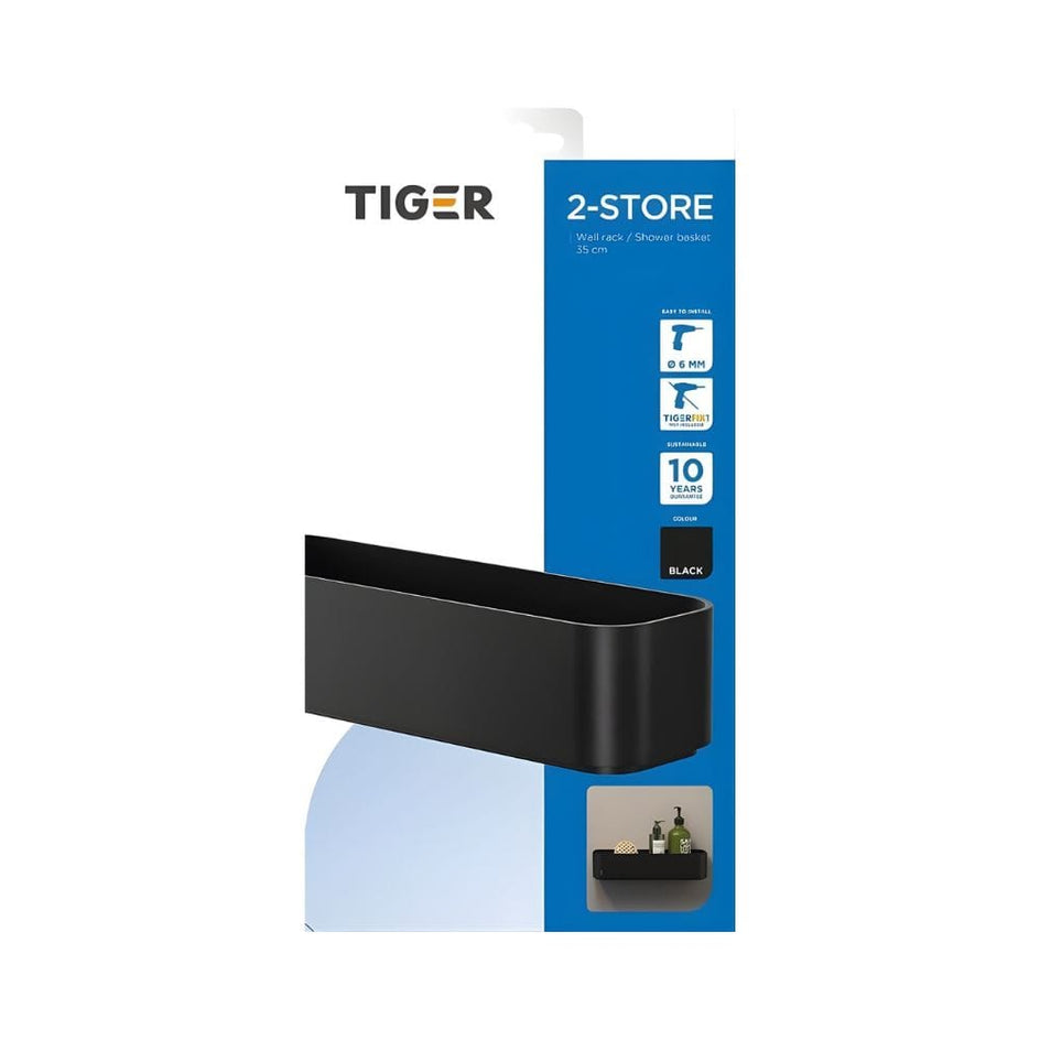 Tiger 2-Store Dusjkurv 35cm Tiger Dusjhylle