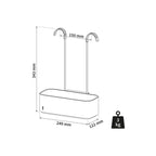 Tiger 2-Store Dusjkurv for Dusjbatteri