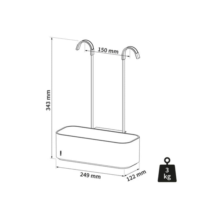 Tiger 2-Store Dusjkurv for Dusjbatteri