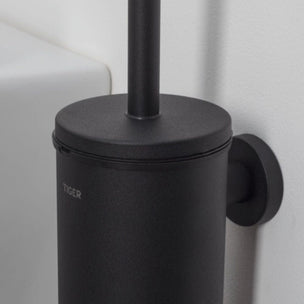 Tiger Boston toalettbørste for vegg svart matt - kan limes