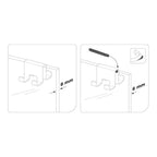 Tiger Caddy dobbel krok for glassvegg 6-8 mm