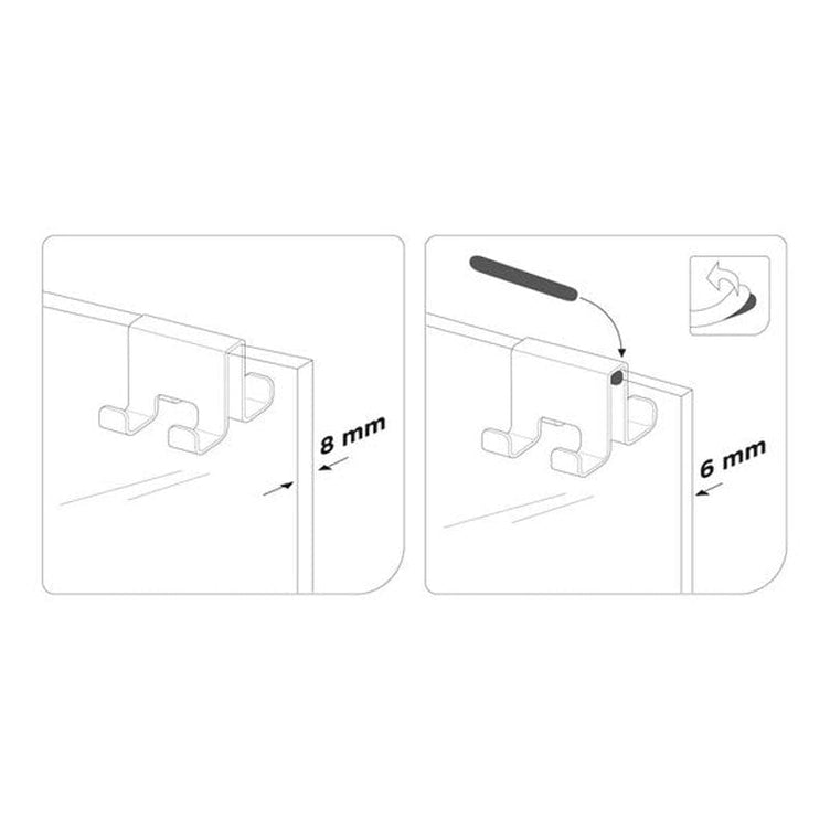 Tiger Caddy dobbel krok for glassvegg 6-8 mm