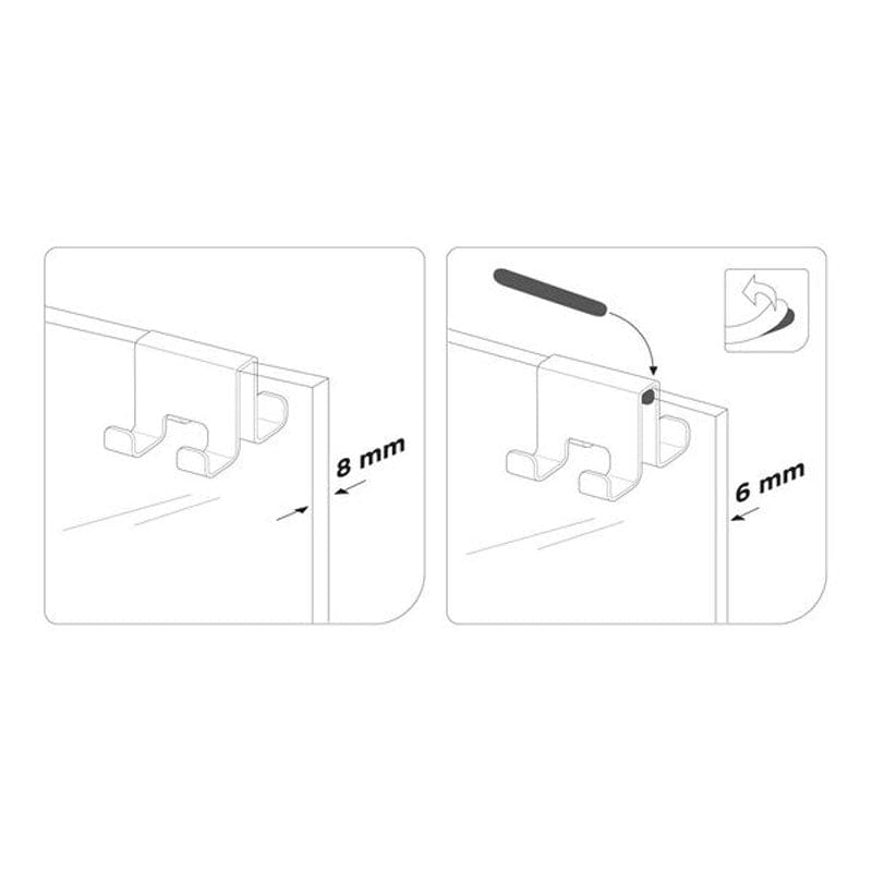 Tiger Caddy dobbel krok til glassvegg Tiger Knagger