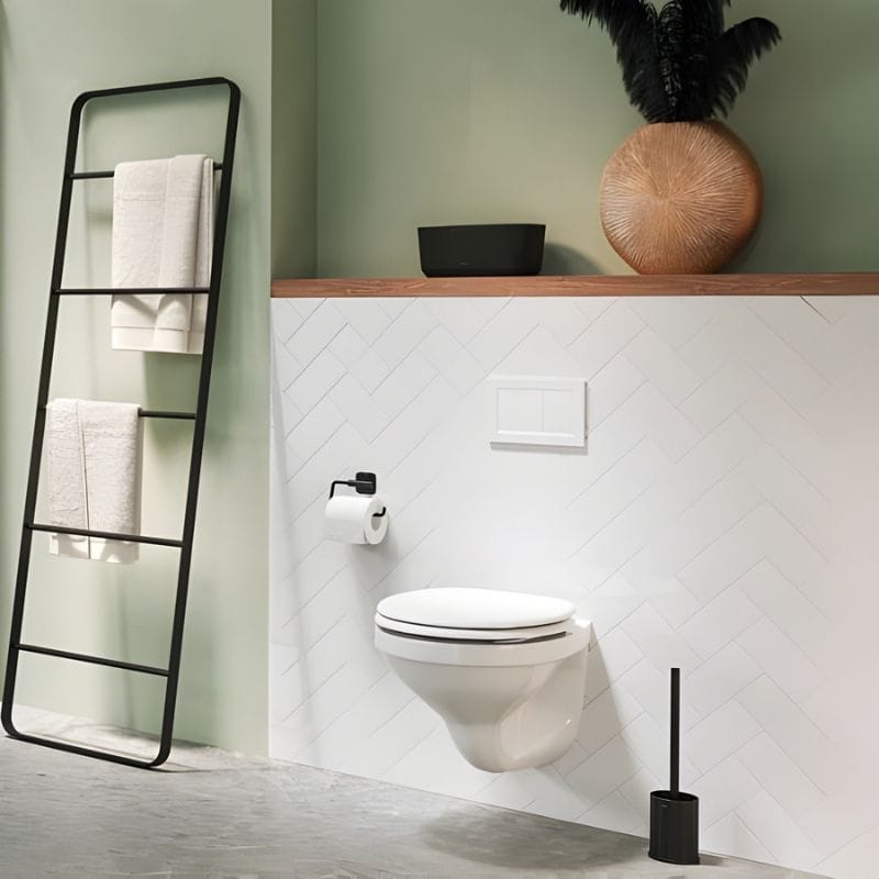 Tiger Colar Toalettbørste med holder frittstående Tiger Toalettbørste