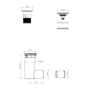 TMC Easy Clean Vannlås 40mm