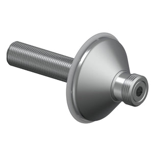 Uponor Aqua Plus Rettnippel Dekkskive Utvendig med avstengning L=85mm