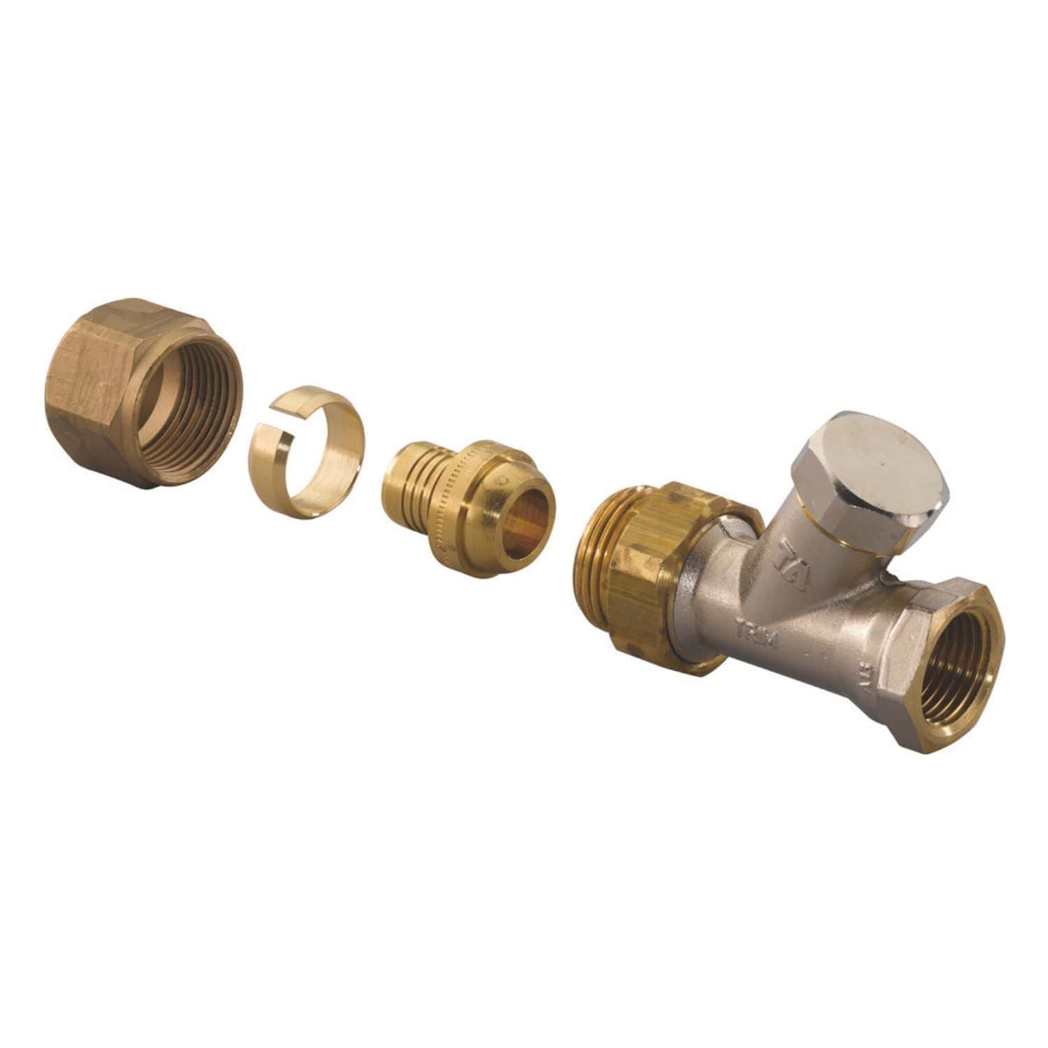 Uponor Fluvia Returventil 1/2" Uponor Ventil gulvvarme HEI-8362149