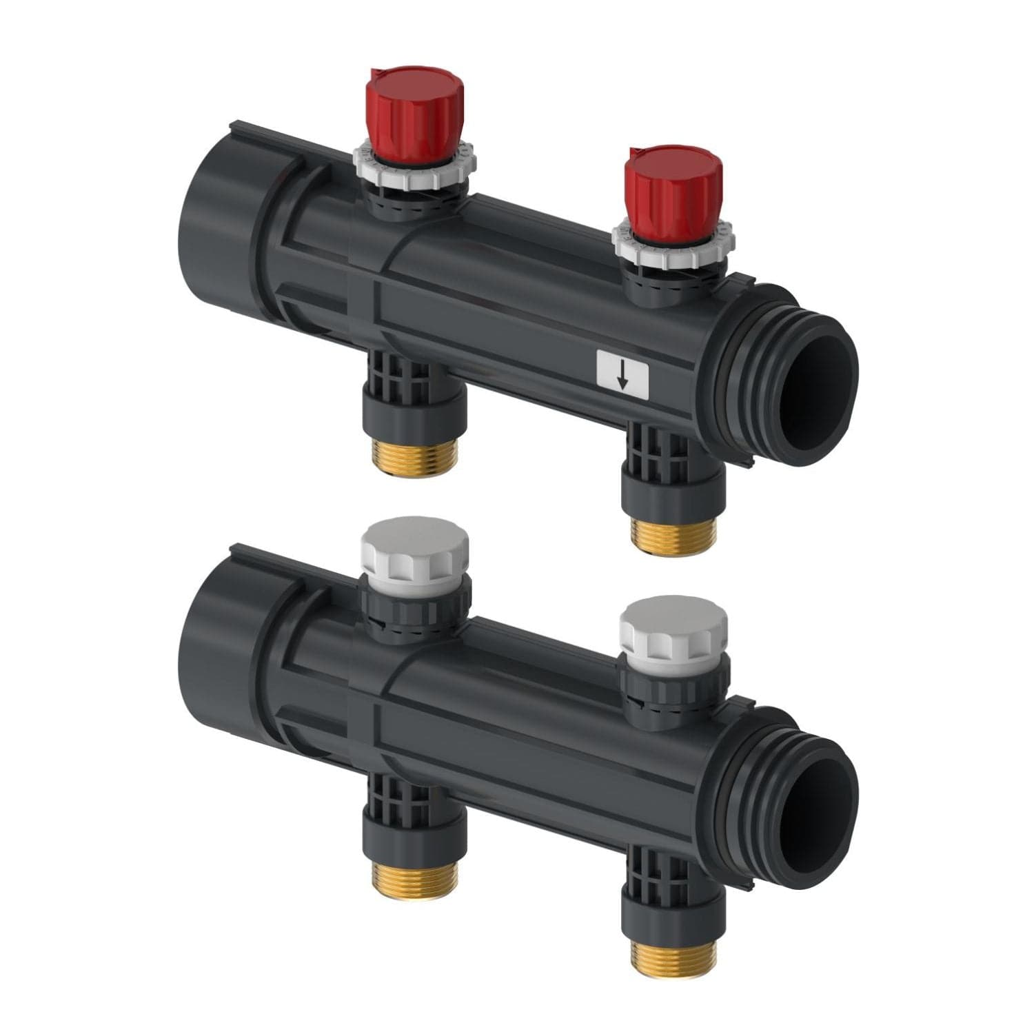 Uponor Magna Fordeler med Ventil 2x25mm Uponor Ventil gulvvarme HEI-8601847