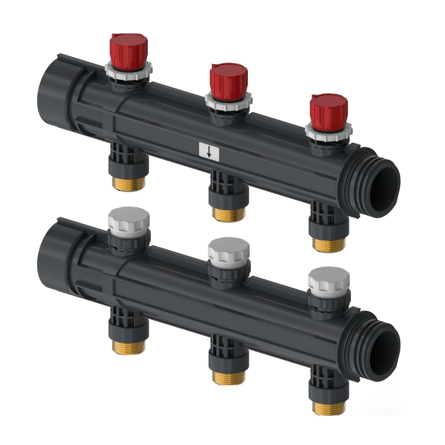 Uponor Magna Fordeler med Ventil 3x25mm Uponor Ventil gulvvarme HEI-8601848