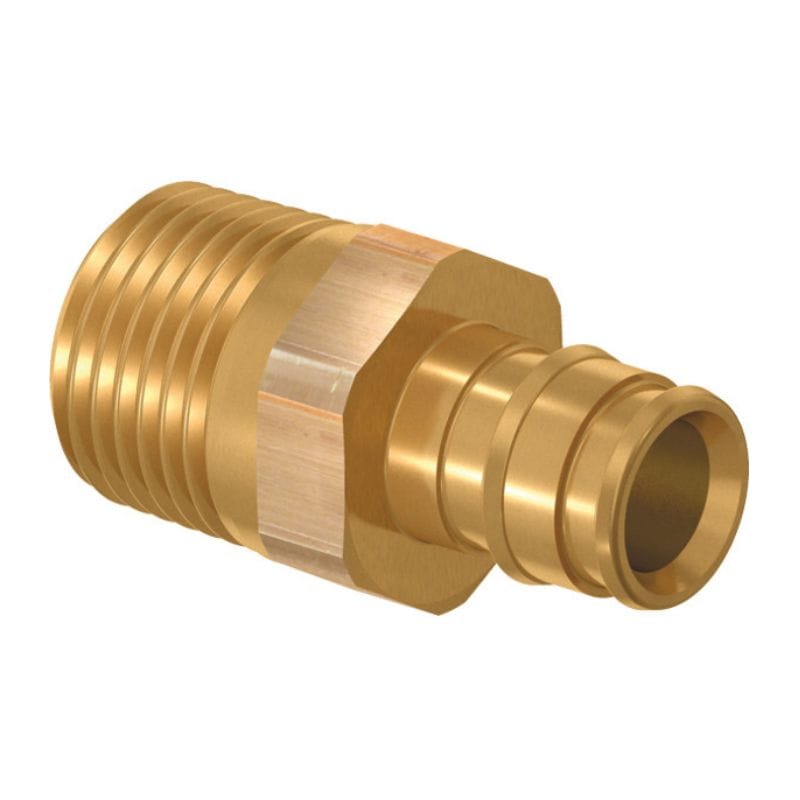 Uponor MT Rettnippel Q&E 16xG3/8" Uponor Rørdeler tappevann HEI-1459342