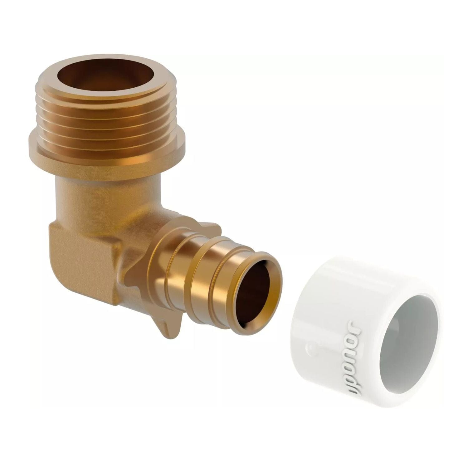 Uponor Q&E DR Albue Utvendig med Ringer 18mm-3/4" Uponor Albue HEI-5110924
